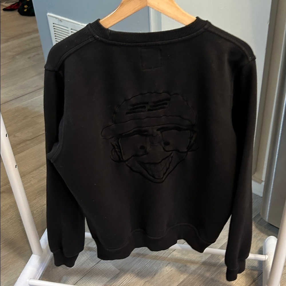 Secret Scientist Script Logo Sweatshirt Size S Script Black Pullover